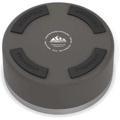 Hydrapeak Graphite Stainless Steel Non-Slip 4 Cup Dog Bowl