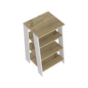SEVOBAL Utility Storage Shelves Vertical Cabinet with Four Open Shelves for Bedroom, Living Room Organization, Multicolor, 16.9"*17.3"*29.7" - 1 of 4