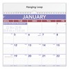 Two-Month Wall Calendar, 22 x 29, White/Blue/Red Sheets, 12-Month (Jan to Dec): 2025 - 2 of 3