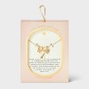 14k Gold Dipped Mama Tag and Cubic Zirconia Heart Charm Necklace - Gold - 3 of 4