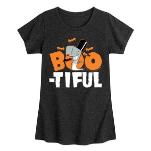 Girls' - SpongeBob SquarePants - Boo-tiful Fitted Short Sleeve Graphic T-Shirt - 1 of 4
