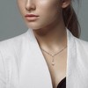 EVERLY JEWELRY | Sterling Silver 3mm Oval Link Necklace Heart Charm, 16-inch - 4 of 4