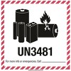 KOVOT - 500 Labels - 4"x4" (Class 9) - UN3481 Lithium Ion Battery - Warning Labels Hazardous Material D.O.T. Dangerous Goods Adhesive Stickers - 2 of 3