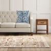Blue Zebra Throw Pillow (20"x20") - Skyline Furniture: Mid-Century Modern, Indoor Linen & Cotton, Zippered Cover - 4 of 4