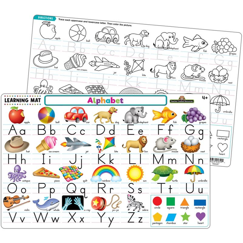 Teacher Created Resources Alphabet Learning Mat, 1 of 4