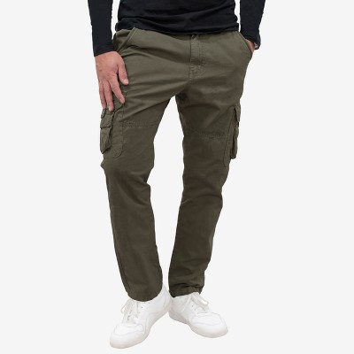 X Ray Men's Slim Fit Stretch Commuter Colored Pants In Olive Size