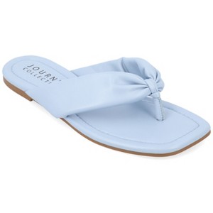 Journee Collection Womens Kyleen Flip Flop Puffy Sandal - 1 of 4