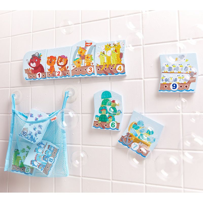 HABA Numbers Puzzle In Net - 10 Piece Counting Bath Toy, 4 of 5