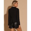 INSPIRE CHIC Women's Casual Long Sleeve Button Decor Work Elegant Blazer - 4 of 4