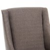 Unholstered Accent Chair Leather Slipper Chair with wooden legs for home living room-Christopher Knight Home - 3 of 4