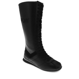 PONY Womens KO-80 Extra High Genuine Leather Premium Lace Up Athletic Sneaker Shoe - 1 of 4