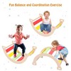 3-in-1 Wooden Climbing Gym Playset for Toddlers - Triangle Folding Climbing and Sliding for Boys and Girls - 3 of 4