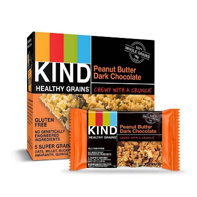 KIND Healthy Grains Bars Peanut Butter Dark Chocolate Chunk -18oz/15ct