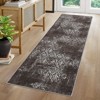Washable Area Rug, Vintage Distressed Accent Rugs, Non-Slip Indoor Front Door Mat, Low-Pile Stain Resistant Kitchen Rug, Room Decor Carpet - 2 of 4