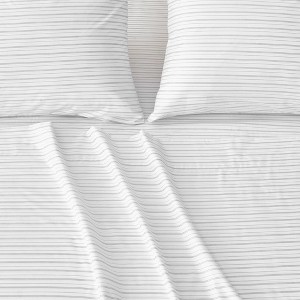 Pinstripe Microfiber Solid Sheet Set - Isla Jade - 1 of 4