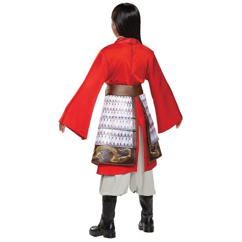Girls' Mulan Hero Dress Deluxe Halloween Costume - Size 5-6 - Red, 3 of 4