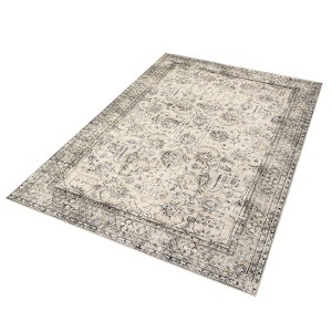8x10 Washable Rug Vintage Oriental Distressed, Low Pile Non-Slip Carpet for Living Room, Bedroom, Office, Beige Brown - 1 of 4