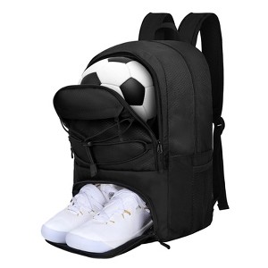 Soccer Backpack,Soccer Bag with Ball Holder & Shoe Compartment,Large Sports Bag - 1 of 4