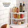 Plate Organizer for Cabinet - Bamboo Kitchen and Bathroom Corner Shelf - Kitchen Cabinet Organizer for Plate, Dish - Corner Cabinet Organizer - 4 of 4