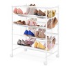 Whitmor 4 Tier Mesh Shoe Cart White - 2 of 4
