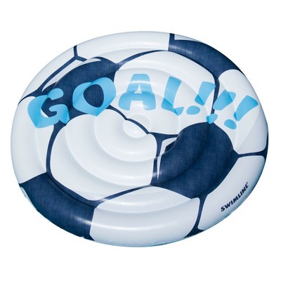 Swimline 90531 Giant Soccer Ball Inflatable Swimming Pool Toy Raft Ride On Float