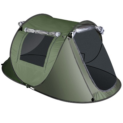 Cesicia Pop Up Tent, Automatic Setup Camping Tent with 4 Mosquito Net Windows Carrying Bag for Hiking Climbing Adventure Fishing
