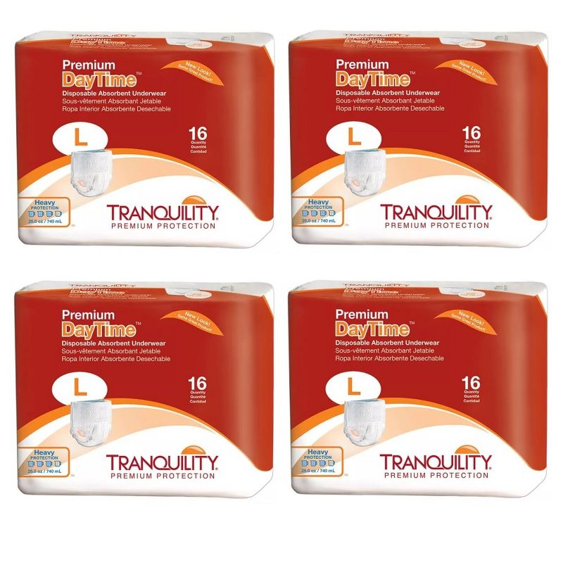 Tranquility Adult Premium Day Time Disposable Absorbent Underwear, 2 of 7