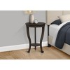 Monarch Specialties Accent Table 2 Tier End Side Table Square Nightstand Bedroom Lamp Brown Veneer Traditional - 4 of 4