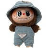 Doll Clothes Superstore Soft Webbed Blue Corduroy Jumpsuit for 17.5 cm Labubu Dolls - 2 of 4