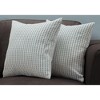 Monarch Specialties Pillows Set Of 2 18 X 18 Square Included Decorative Throw Accent Sofa Couch Bedroom Polyester Hypoallergenic Blue Grey Modern - 2 of 4