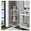 38.5" Oxford 3 Tier Corner Bookcase - Breighton Home - 3 of 4