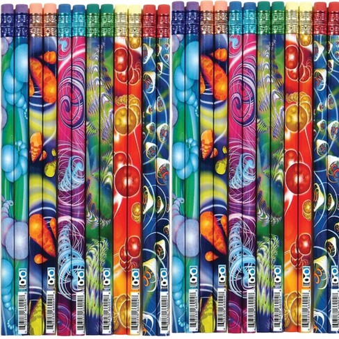 Cyber Cyclone Pencils (24 Pack) - Abstract Designs, #2 HB Lead - image 1 of 2