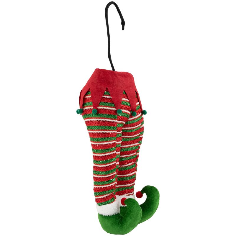 Northlight 19" Red and Green Striped Elf Legs Christmas Decoration, 5 of 9