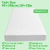 NewHome "Twin Size Waterproof Mattress Protector, Soft Cotton, Breathable, Deep Pocket (Up to 11in), Machine Washable" White - 2 of 4