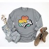 Simply Sage Market Women's Retro Lucky Colorful Long Sleeve Garment Dyed Tee - 3 of 4