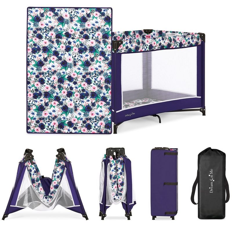 Lilly Deluxe Play yard With Full Bassinet, Changing Tray And Infant Napper With Canopy, 6 of 17