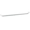 vidaXL Curtain Rails 2 Pcs White and Silver 23.6"-41.3" Aluminum - 3 of 4