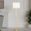 Maxax Modern Gold Floor Lamp  Elegant Lighting for Living Room, Bedroom, Home Office,with Iron and Crystal Design, Drum Linen Shade - 4 of 4