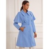 INSPIRE CHIC Women's Removable Cape Single-Breasted Work Casual Outwear Long Coat - 4 of 4