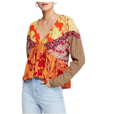 Free People Womens Aloha State of Mind Pullover Blouse