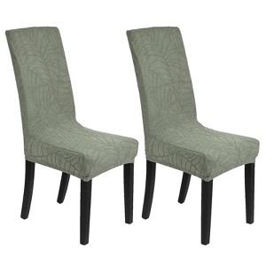 Unique Bargains Waterproof Jacquard Elastic Band Durable Dining Chair Slipcovers - 1 of 4