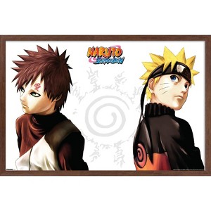 Trends International Naruto Shippuden - Gaara and Naruto Framed Wall Poster Prints - 1 of 4
