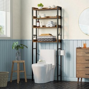 Greenstell Over-The-Toilet Storage Rack , Space-Saving Shelves Above Toilet for Bathroom - 1 of 4