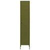VidaXL Locker Cabinet Olive Green 13.8 in.x18.1 in.x70.9 in. Steel - 3 of 4