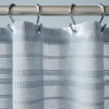 TOWN & COUNTRY EVERYDAY Sophia Textured Solid Cotton-Rich Breathable Fabric Shower Curtain with Reinforced Buttonhole Top Hem - 2 of 4