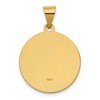 Black Bow Jewelry 14k Yellow Gold Hollow St. Rita Medal Pendant, 19mm (3/4 Inch) - 3 of 4