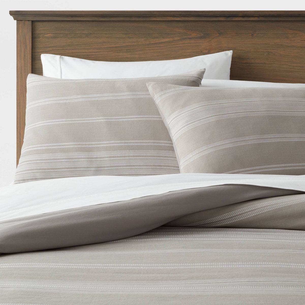 Cotton Woven Stripe Duvet Cover & Sham Set - Threshold™
