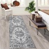 Hallway Runner Rug Washable Kitchen Runner Non Slip Stain Resistant Vintage Distressed Area Rugs Laundry Room Bathroom Throw Carpet - 2 of 4