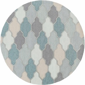 Hauteloom Monteview Sage&Teal Geometric Wool Rug - 1 of 4
