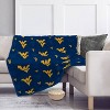 NCAA West Virginia Mountaineers Repeat Tonal Logo Fleece Throw Blanket - 3 of 3